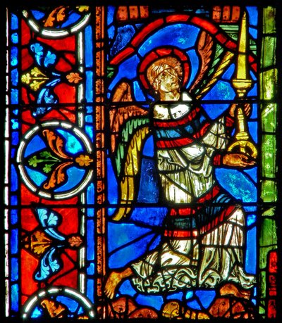 Ángel con una vela de French School