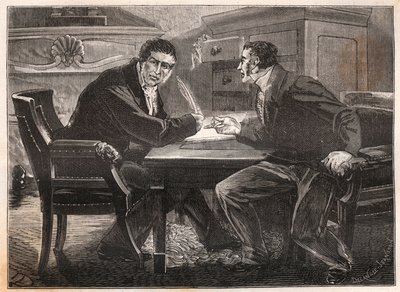 Monarquía de julio - Ministerio de los tres días - Entrevista entre André Dupin (1783-1865) y Jean-Charles Persil (1785-1870) - 1834 de French School