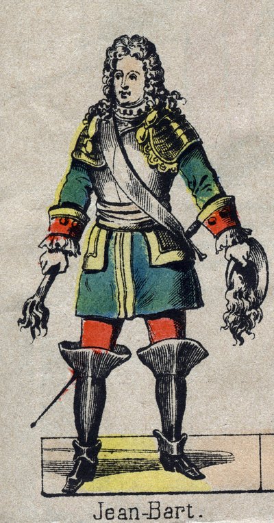 Retrato de Jean Bart (1650-1702), marinero francés, corsario. Imagen de Epinal de finales del siglo XIX. de French School