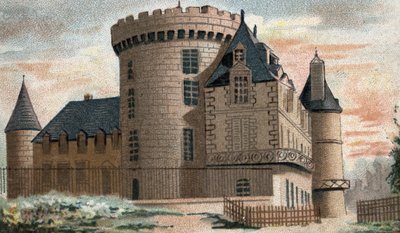 Vista del castillo de Rambouillet (Sena y Oise) de French School