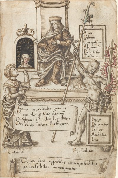 "Siempre Ten la Ropa de Cama Doblada" [fol. 41 recto] de French early 16th Century