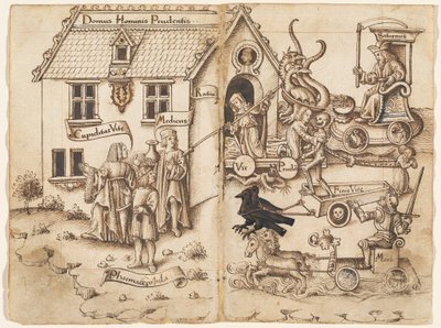"No Te Des la Vuelta Cuando Llegues al Final" [fol. 26 verso / 27 recto] de French early 16th Century