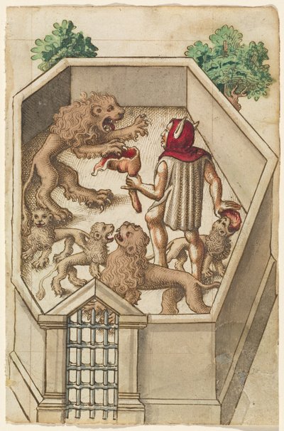 "No Alimentes Cosas que Tienen Garras Afiladas" [fol. 38 recto] de French early 16th Century