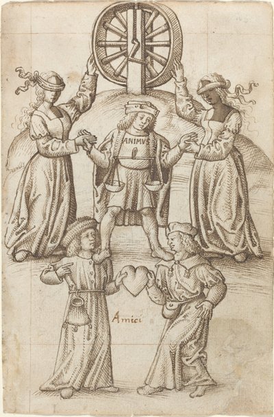 "La Amistad es Igualdad; Un Amigo es Otro Yo" de French early 16th Century