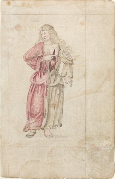 Personificación de la amistad (Amicitia) de French early 16th Century