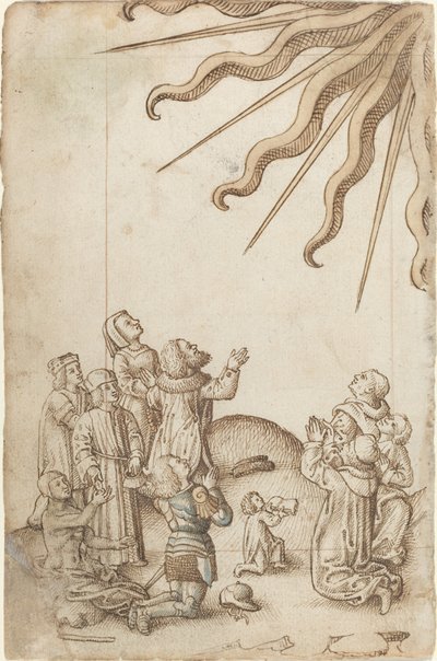 "Gira tu cuerpo mientras adoras" [fol. 37 verso] de French early 16th Century