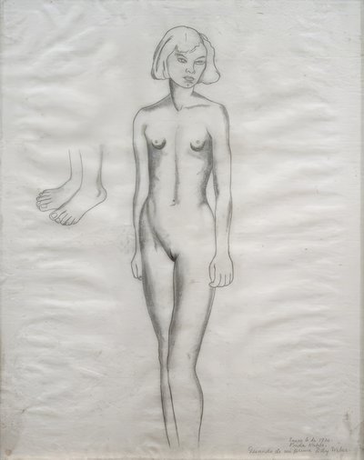 Retrato desnudo de mi prima Ady Weber de Frida Kahlo