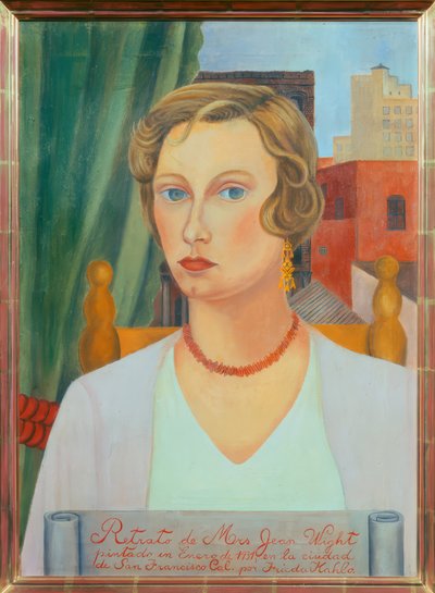 Retrato de la Sra. Jean Wight de Frida Kahlo