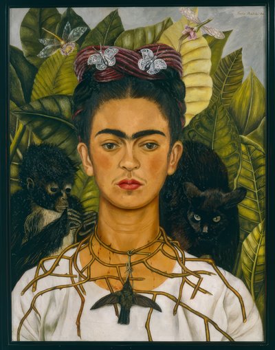 Autorretrato con cuello de espinas de Frida Kahlo