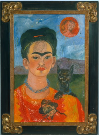 Autorretrato con el retrato de Diego en el pecho... de Frida Kahlo