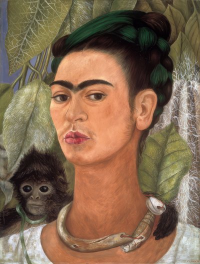 Autorretrato con mono de Frida Kahlo
