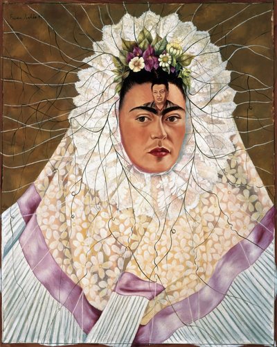 Autorretrato como Tehuana o Diego en mi mente de Frida Kahlo