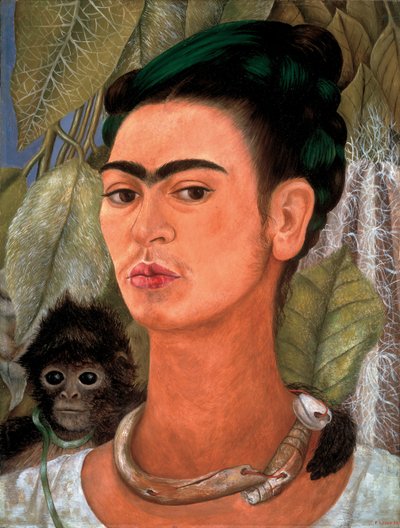 Autorretrato con mono de Frida Kahlo