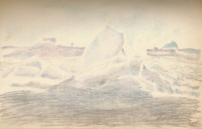 Hielo cerca del Fram, 4 de julio de 1894, 1897 de Fridtjof Nansen