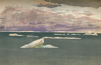 Al borde del hielo - Tormenta que se avecina, 14 de septiembre de 1893, 1897 de Fridtjof Nansen
