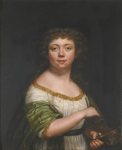 Autorretrato, a los veintiún años, 1793 de Friederike Julie Lisiewska