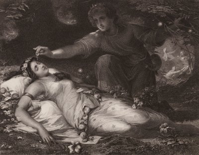 Shakespeare: El sueño de una noche de verano (grabado) de Friedrich Schwoerer