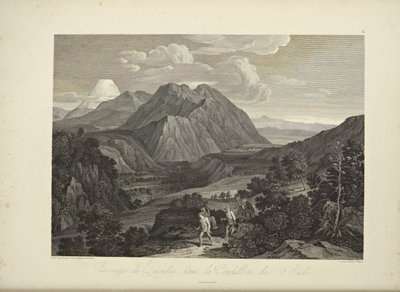 Paso del Quindío, en la Cordillera de los Andes, dibujado por Koch, ilustración de 