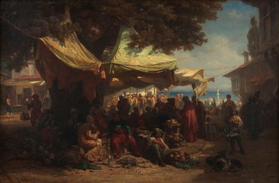 Mercado de Constantinopla de Friedrich Alois Schönn