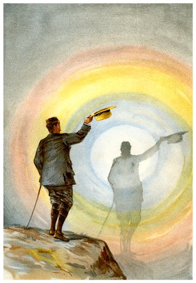 El espectro y el arco iris circular, 1898 de Friedrich Arnold Brockhaus