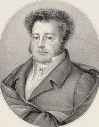 Retrato del compositor Heinrich Marschner 1795-1861 de Friedrich August Fricke