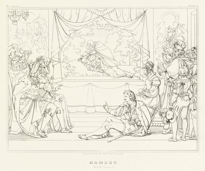 Hamlet, Acto III, Escena 2 de Friedrich August Moritz Retzsch