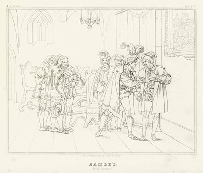 Hamlet, Acto III, Escena 2 de Friedrich August Moritz Retzsch