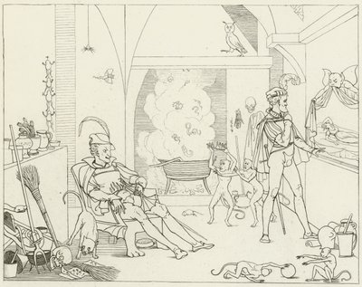 Ilustración para Fausto de Goethe de Friedrich August Moritz Retzsch