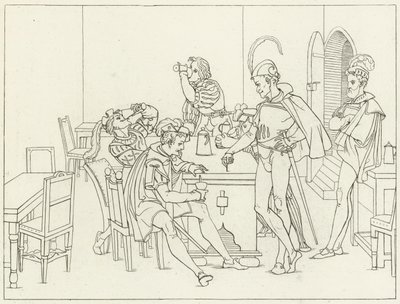 Ilustración para Fausto de Goethe de Friedrich August Moritz Retzsch