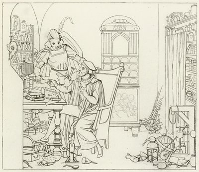Ilustración para Fausto de Goethe de Friedrich August Moritz Retzsch