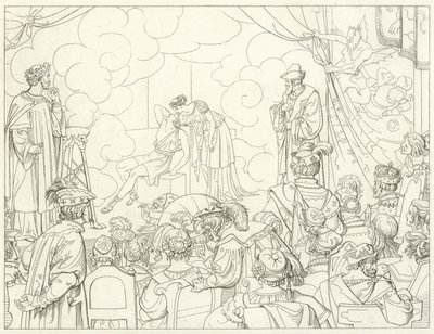 Ilustración para Fausto de Goethe de Friedrich August Moritz Retzsch
