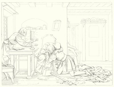 Ilustración para Lied von der Glocke de Schiller de Friedrich August Moritz Retzsch