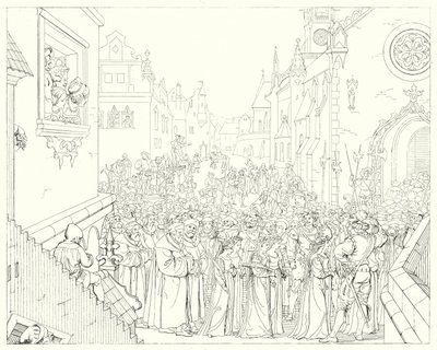 Ilustración para Lied von der Glocke de Schiller, o La canción de la campana de Friedrich August Moritz Retzsch