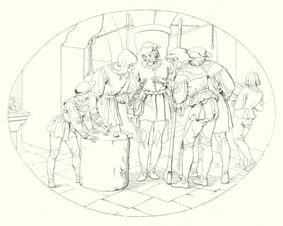 Ilustración para Lied von der Glocke de Schiller de Friedrich August Moritz Retzsch