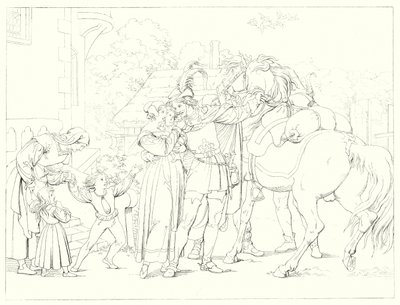 Ilustración para Lied von der Glocke de Schiller de Friedrich August Moritz Retzsch