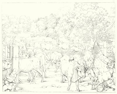 Ilustración para Lied von der Glocke de Schiller de Friedrich August Moritz Retzsch