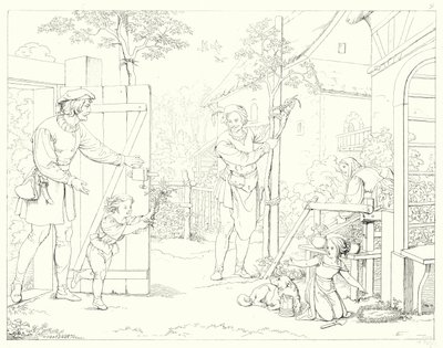 Ilustración para Lied von der Glocke de Schiller, o La canción de la campana de Friedrich August Moritz Retzsch