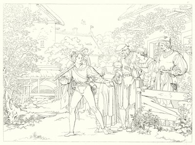 Ilustración para Lied von der Glocke de Schiller, o La canción de la campana de Friedrich August Moritz Retzsch