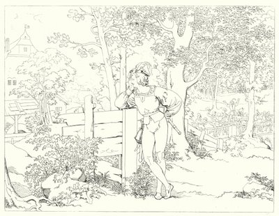 Ilustración para Lied von der Glocke de Schiller, o La canción de la campana de Friedrich August Moritz Retzsch