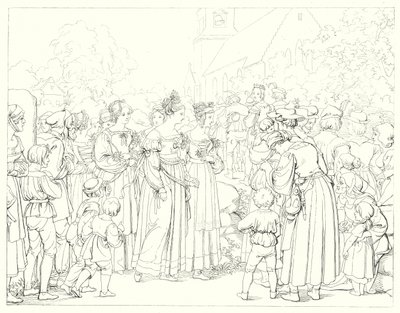 Ilustración para Lied von der Glocke de Schiller, o La canción de la campana de Friedrich August Moritz Retzsch
