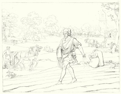 Ilustración para Lied von der Glocke de Schiller, o La canción de la campana de Friedrich August Moritz Retzsch