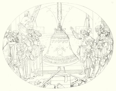 Ilustración para Lied von der Glocke de Schiller, o La canción de la campana de Friedrich August Moritz Retzsch