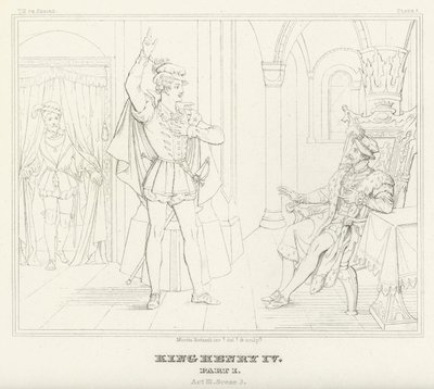 Rey Enrique IV, Parte I, Acto III, Escena 3 de Friedrich August Moritz Retzsch