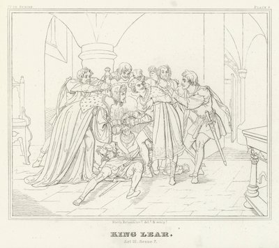 El Rey Lear, Acto III, Escena 7 de Friedrich August Moritz Retzsch