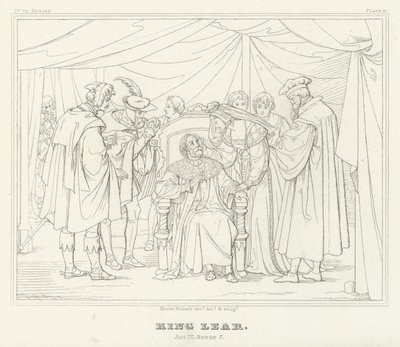 El Rey Lear, Acto IV, Escena 7 de Friedrich August Moritz Retzsch