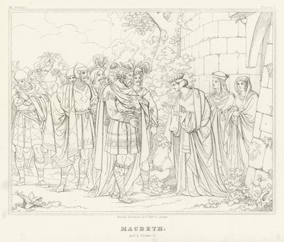 Macbeth, Acto I, Escena 6 de Friedrich August Moritz Retzsch