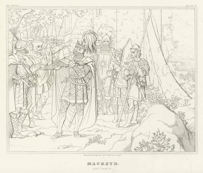 Macbeth, Acto V, Escena 5 de Friedrich August Moritz Retzsch