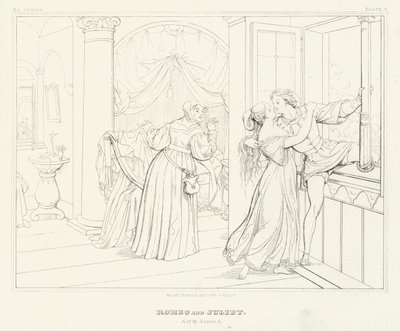 Romeo y Julieta, Acto III, Escena 5 de Friedrich August Moritz Retzsch