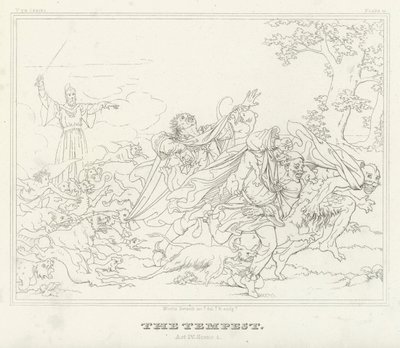 La Tempestad, Acto IV, Escena 1 de Friedrich August Moritz Retzsch