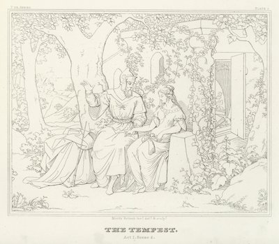 La Tempestad, Acto I, Escena 2 de Friedrich August Moritz Retzsch